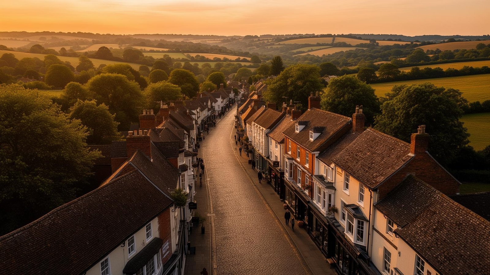 Aerial coverage in Tring